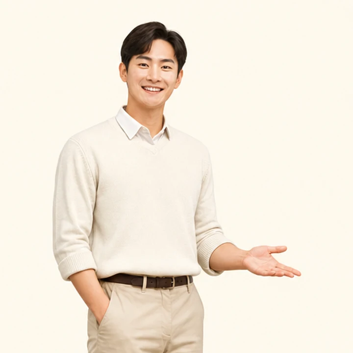 신용불량자 스포티지 장기렌트카 상담 신청을 안내하는 담당자
